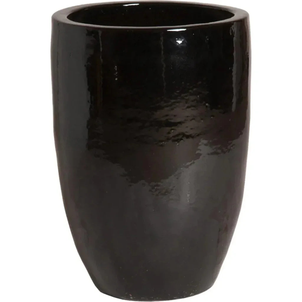 Ceramic Round Tall Planter - LOOMLAN - Emissary - Planters