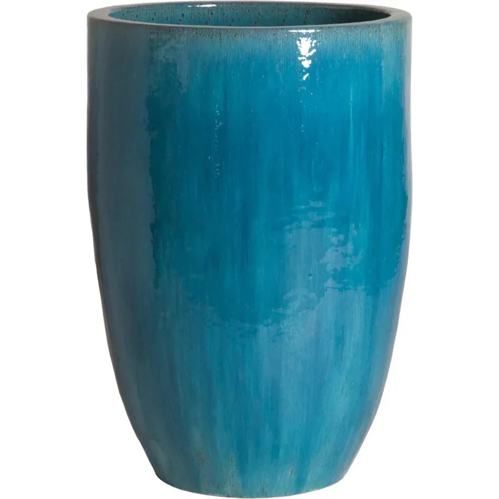 Ceramic Round Tall Planter - LOOMLAN - Emissary - Planters