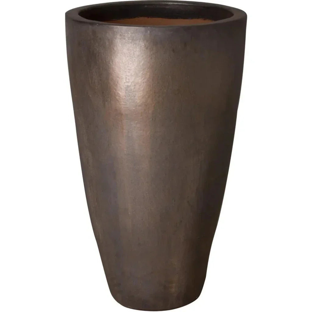 Ceramic Tall Round Planter - LOOMLAN - Emissary - Planters