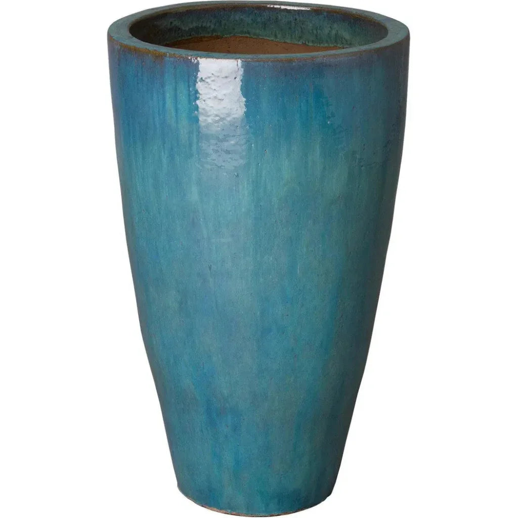 Ceramic Tall Round Planter - LOOMLAN - Emissary - Planters