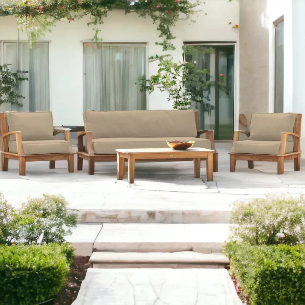 Grande 4PC Outdoor Patio Deep Set Sunbrella Cushion -- view 5