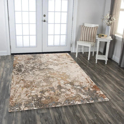 Cait Abstract Beige/ Multi Large Area Rugs -- beige