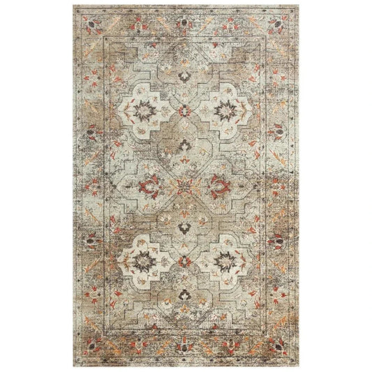 LOOMLAN Alpa Medallion Green Large Area Rugs