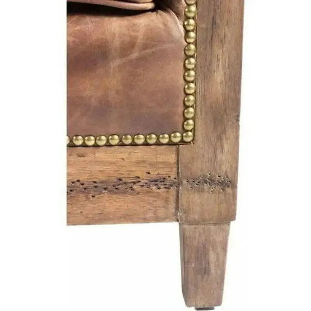Darlington Brown Leather Club Chair -- view 5