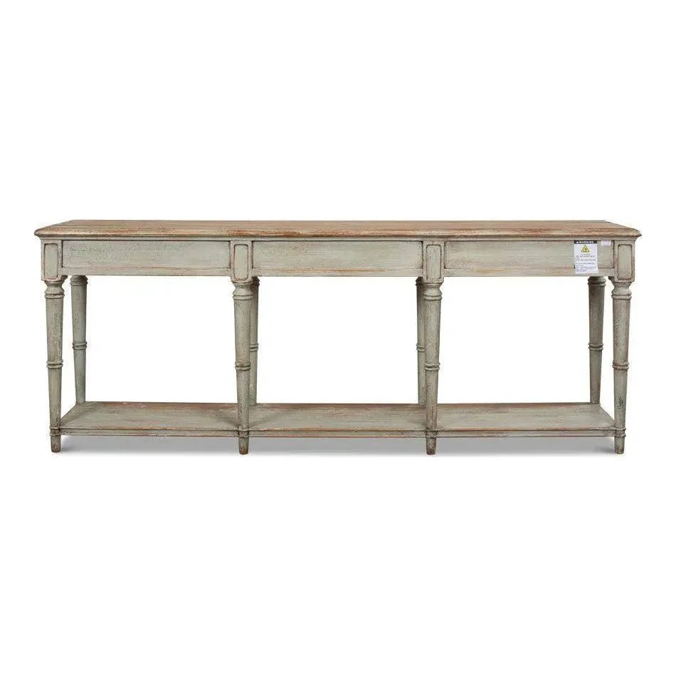 Sarreid Chantal Console Table Drawers &In Natural Rustic