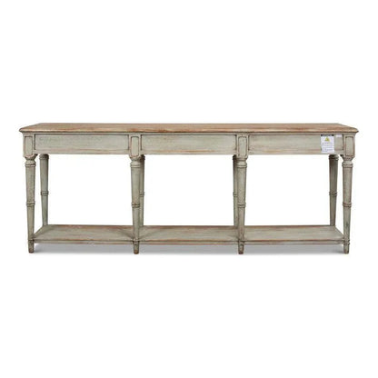 Sarreid Chantal Console Table Drawers &In Natural Rustic