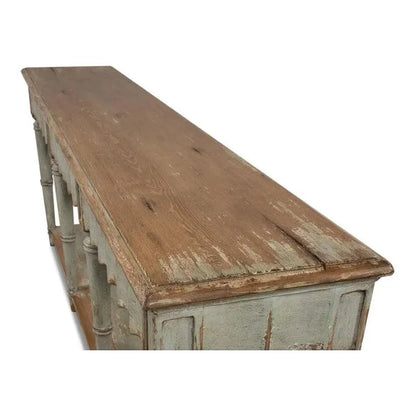 Sarreid Chantal Console Table Drawers &In Natural Rustic