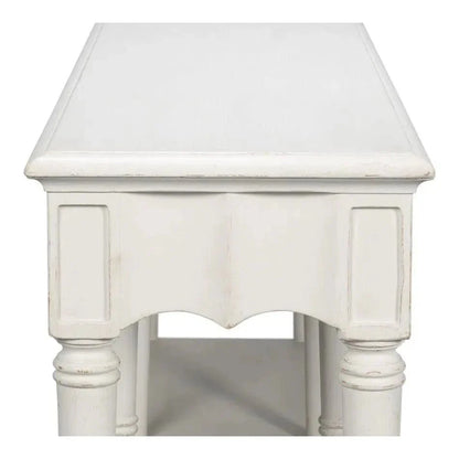 Chantal Console Table Drawers & Storage Antique White - LOOMLAN - Sarreid - Console Tables