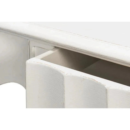 Chantal Console Table Drawers & Storage Antique White - LOOMLAN - Sarreid - Console Tables