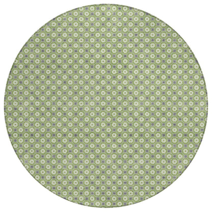 LOOMLAN Rugs Chantelle Green Washable Indoor-Outdoor Rug