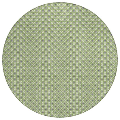 LOOMLAN Rugs Chantelle Green Washable Indoor-Outdoor Rug