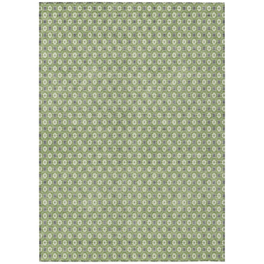 LOOMLAN Rugs Chantelle Green Washable Indoor-Outdoor Rug