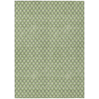 LOOMLAN Rugs Chantelle Green Washable Indoor-Outdoor Rug