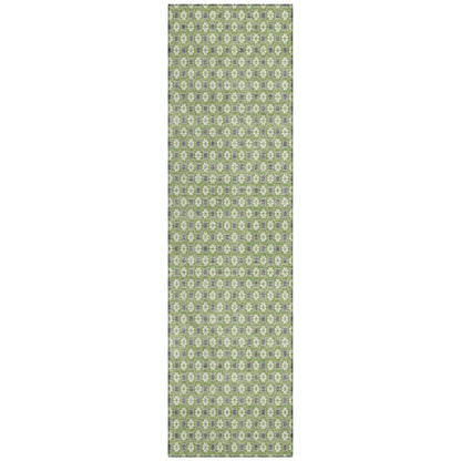 LOOMLAN Rugs Chantelle Green Washable Indoor-Outdoor Rug