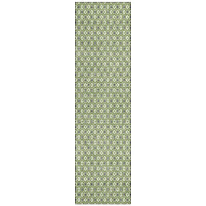 LOOMLAN Rugs Chantelle Green Washable Indoor-Outdoor Rug