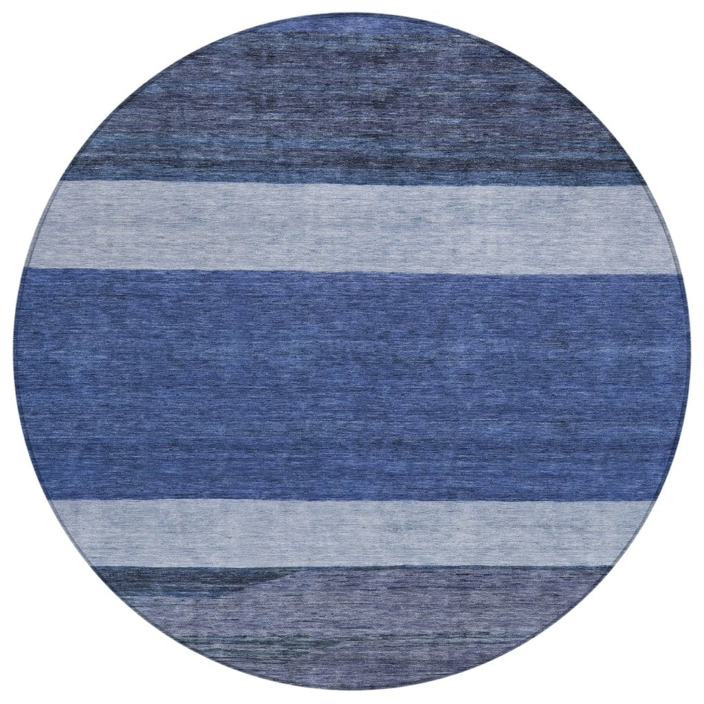 LOOMLAN Rugs Chantissa Blue Washable Indoor-Outdoor Rug