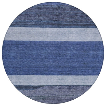 LOOMLAN Rugs Chantissa Blue Washable Indoor-Outdoor Rug