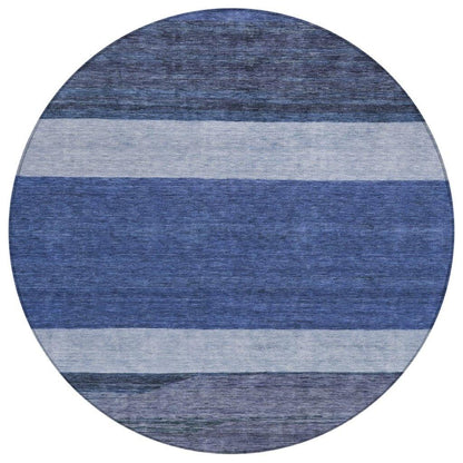 LOOMLAN Rugs Chantissa Blue Washable Indoor-Outdoor Rug