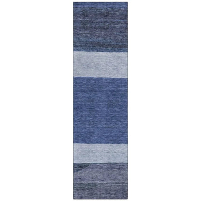 LOOMLAN Rugs Chantissa Blue Washable Indoor-Outdoor Rug