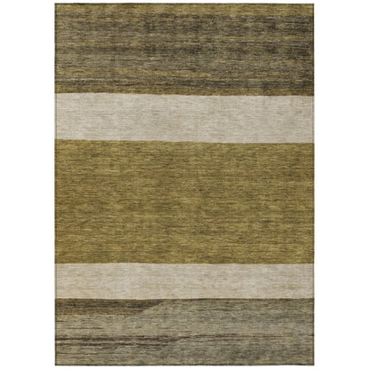 LOOMLAN Rugs Chantissa Coffee Washable Indoor-Outdoor Rug
