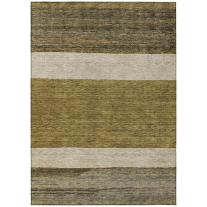 LOOMLAN Rugs Chantissa Coffee Washable Indoor-Outdoor Rug