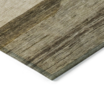 LOOMLAN Rugs Chantissa Coffee Washable Indoor-Outdoor Rug