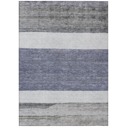 LOOMLAN Rugs Chantissa Denim Washable Indoor-Outdoor Rug