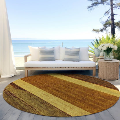 LOOMLAN Rugs Chantissa Orange Washable Indoor-Outdoor Rug