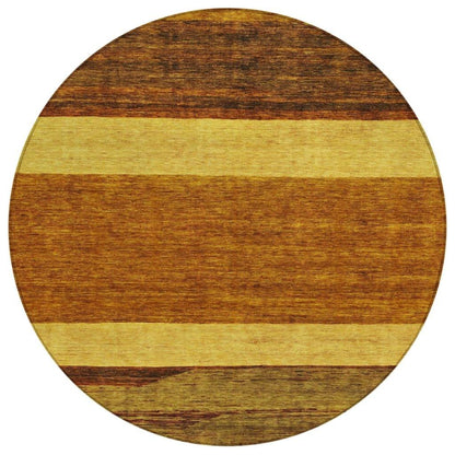 LOOMLAN Rugs Chantissa Orange Washable Indoor-Outdoor Rug