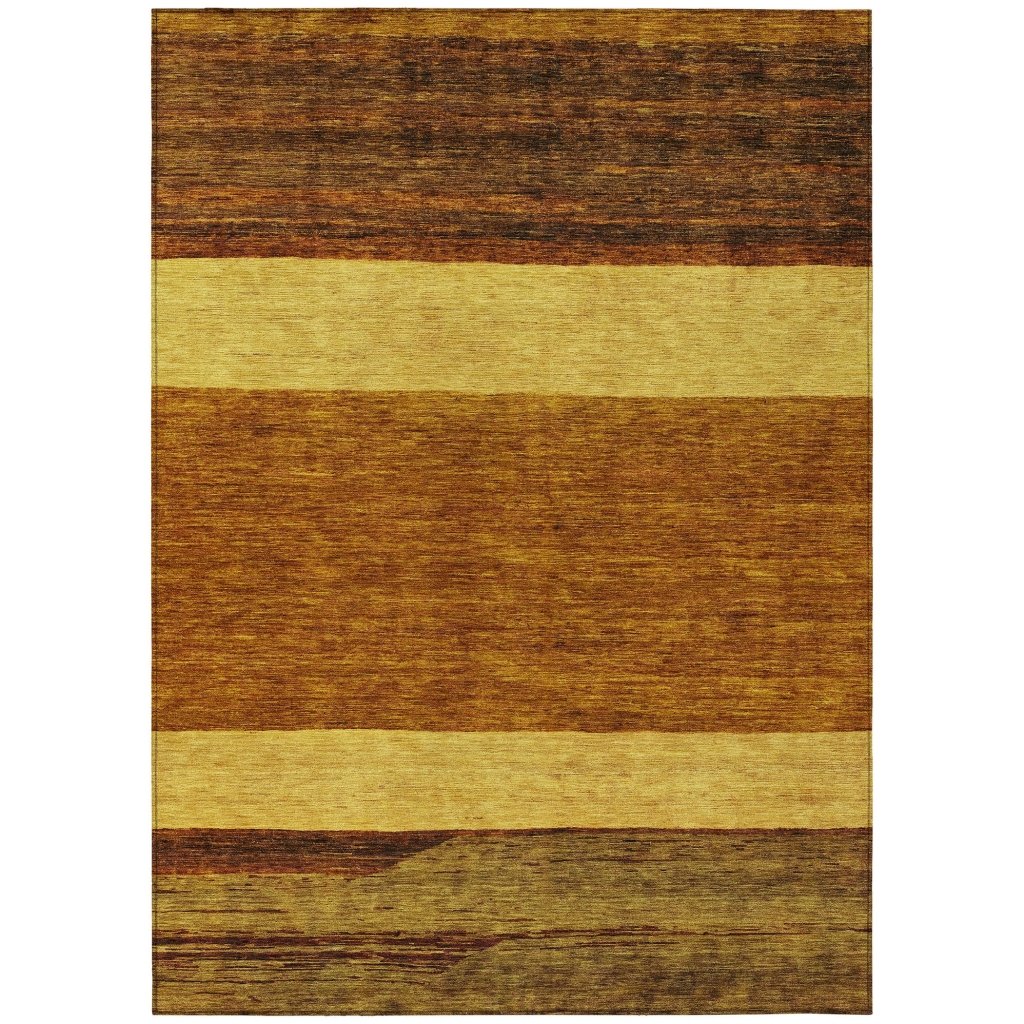 LOOMLAN Rugs Chantissa Orange Washable Indoor-Outdoor Rug