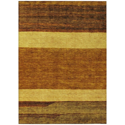 LOOMLAN Rugs Chantissa Orange Washable Indoor-Outdoor Rug