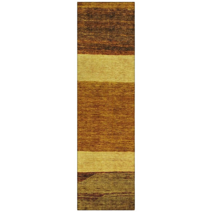 LOOMLAN Rugs Chantissa Orange Washable Indoor-Outdoor Rug