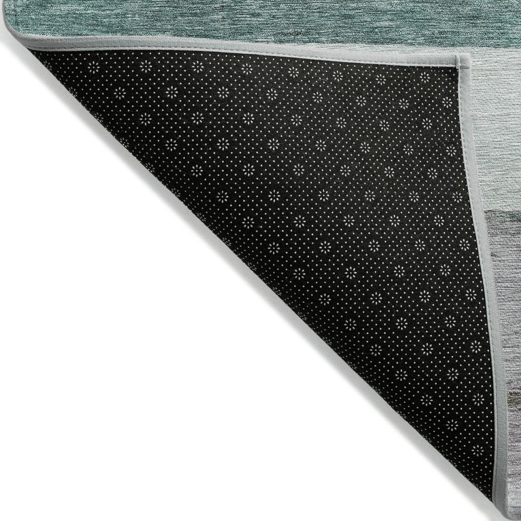 LOOMLAN Rugs Chantissa Teal Washable Indoor-Outdoor Rug