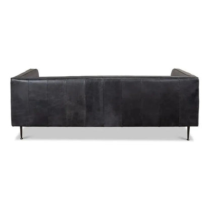 Chesterfield Lexington Sofa Nottinghill Grey Leather - LOOMLAN - Sarreid - Sofas & Loveseats