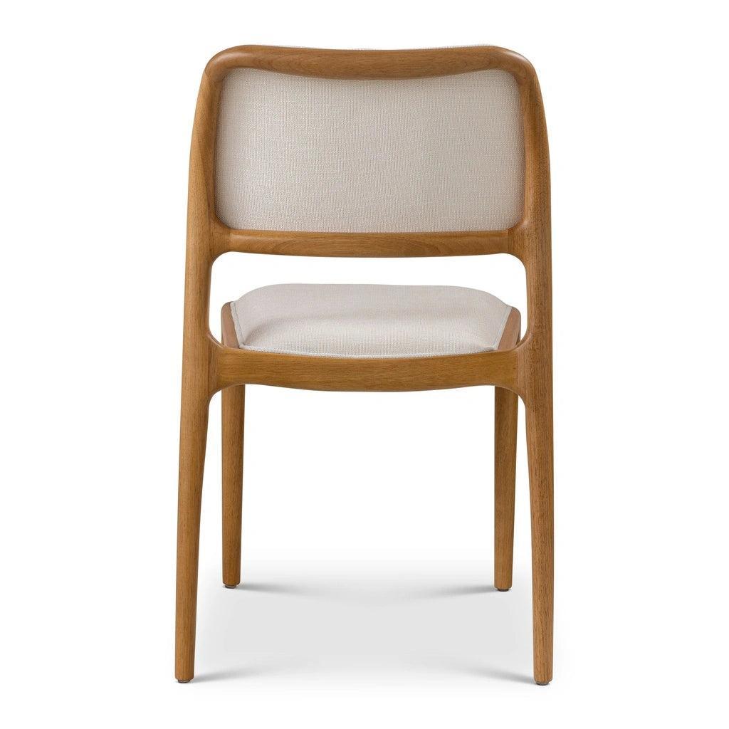 Chloe Fabric Wooden Armless Side Chair - LOOMLAN - Urbia - Dining Chairs
