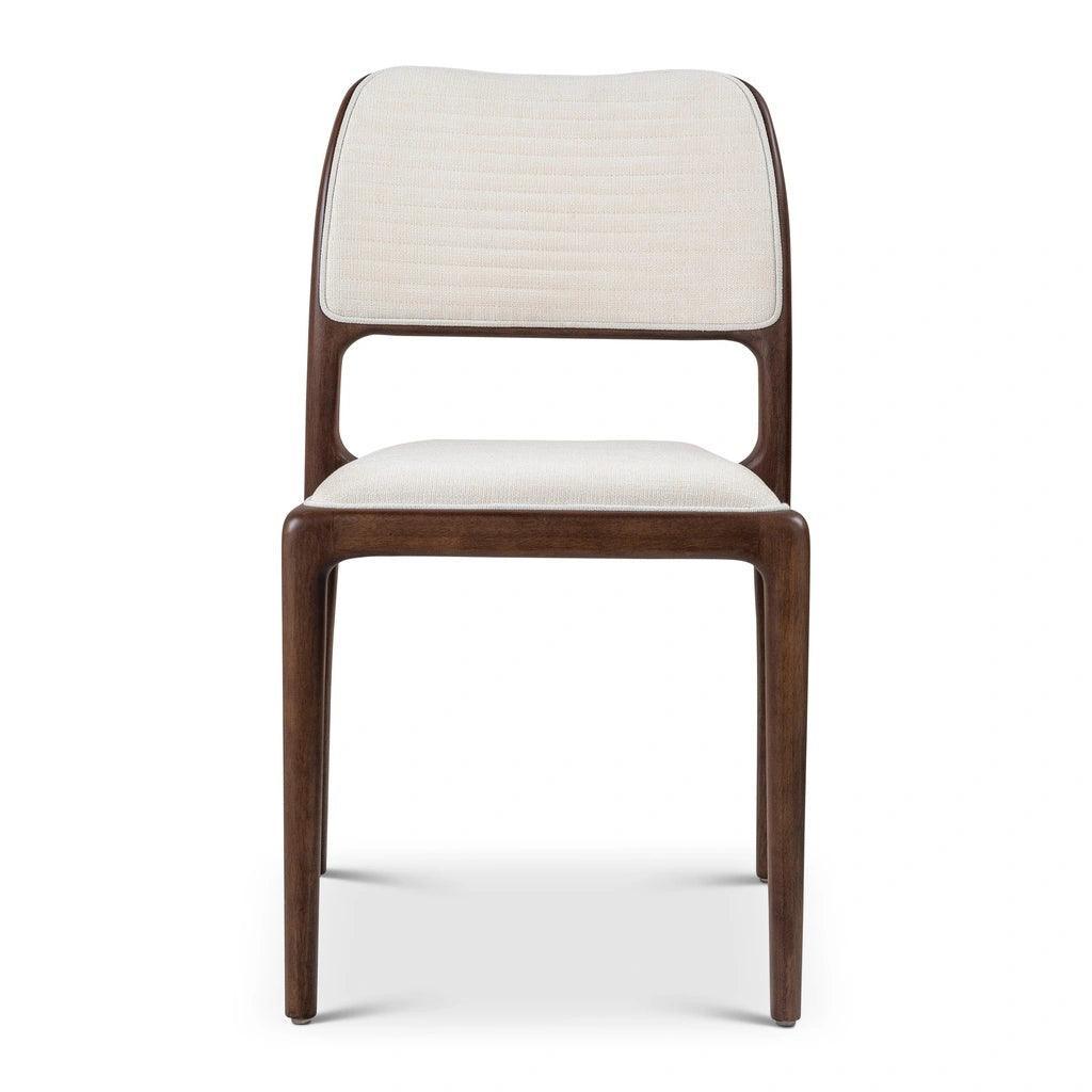 Chloe Fabric Wooden Armless Side Chair - LOOMLAN - Urbia - Dining Chairs