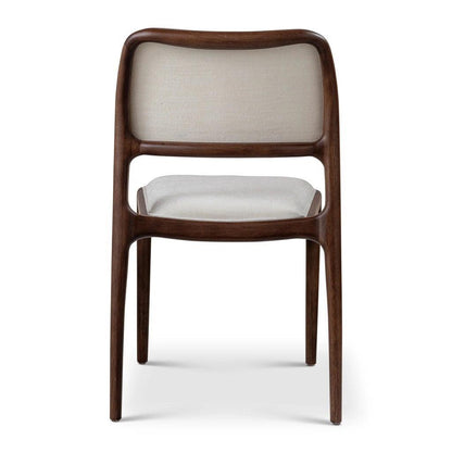 Chloe Fabric Wooden Armless Side Chair - LOOMLAN - Urbia - Dining Chairs