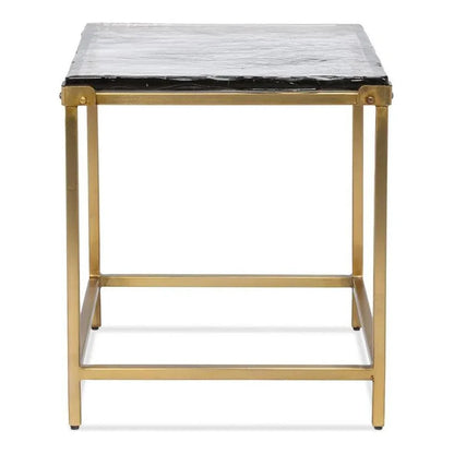 Sarreid Christian Iron Gold Square Side Table