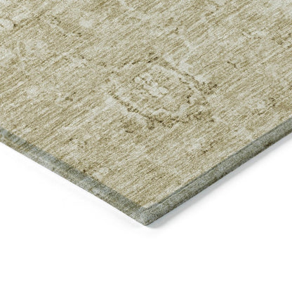 LOOMLAN Rugs Chroma Brown Washable Indoor-Outdoor Rug