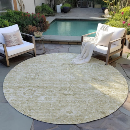 LOOMLAN Rugs Chroma Brown Washable Indoor-Outdoor Rug