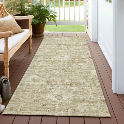 LOOMLAN Rugs Chroma Brown Washable Indoor-Outdoor Rug