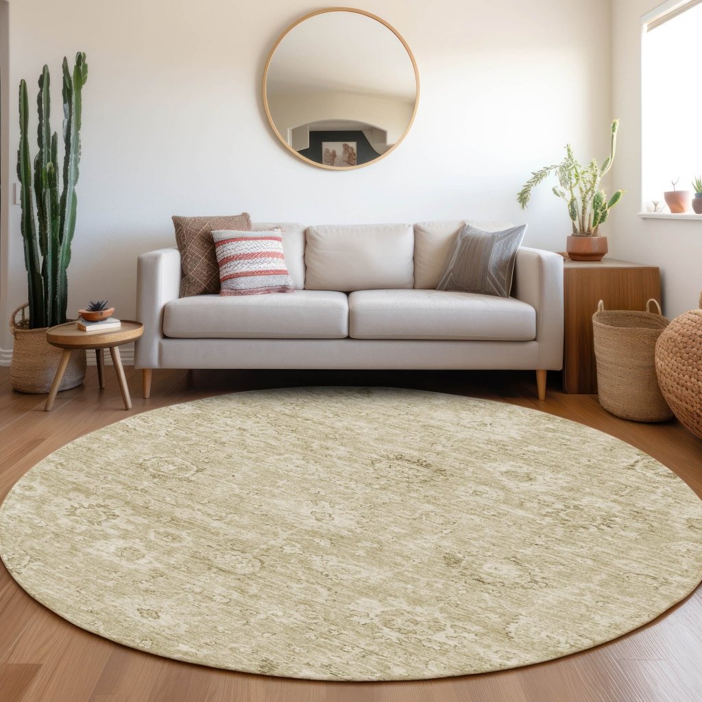 LOOMLAN Rugs Chroma Brown Washable Indoor-Outdoor Rug