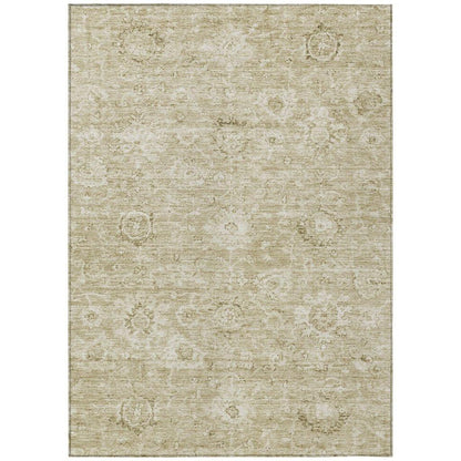 LOOMLAN Rugs Chroma Brown Washable Indoor-Outdoor Rug