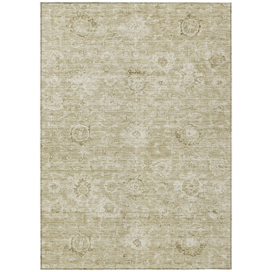 LOOMLAN Rugs Chroma Brown Washable Indoor-Outdoor Rug