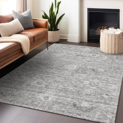 LOOMLAN Rugs Chroma Gray Washable Indoor-Outdoor Rug