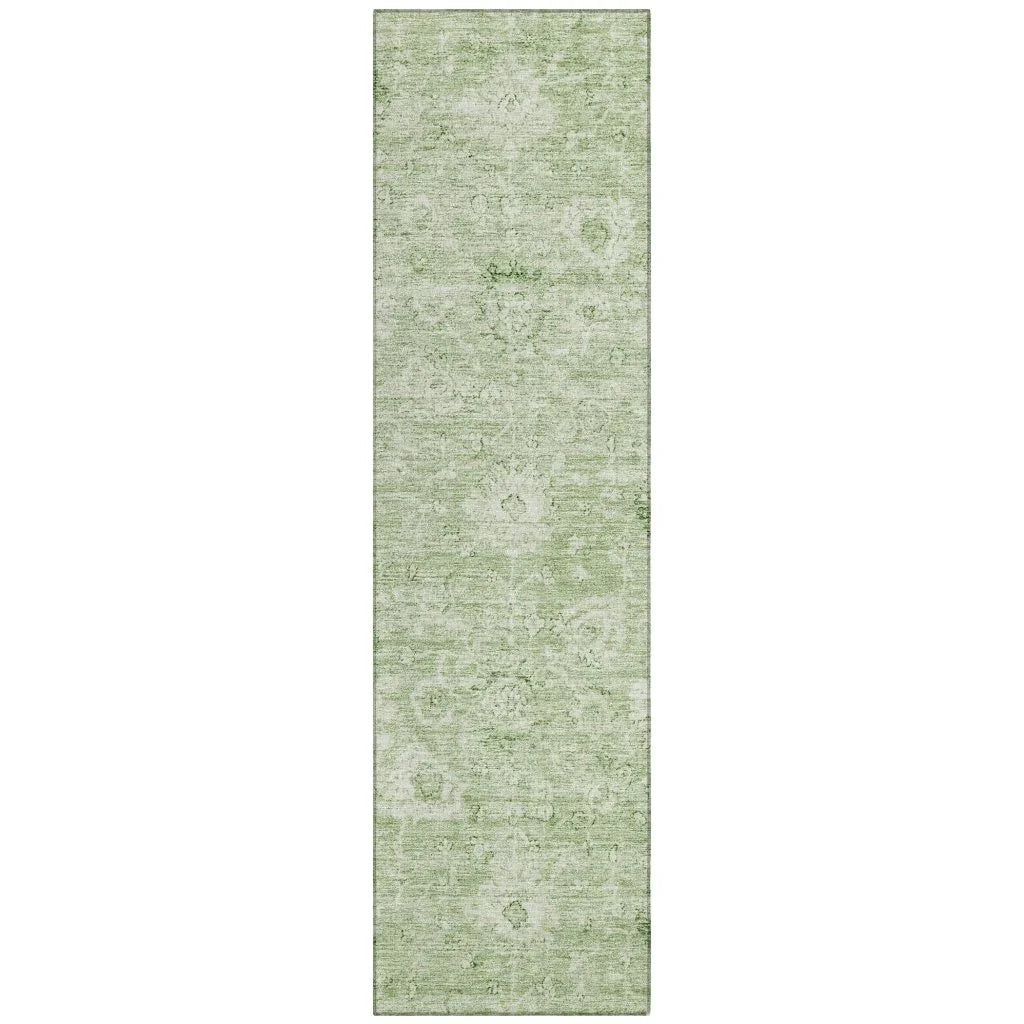 LOOMLAN Rugs Chroma Green Washable Indoor-Outdoor Rug