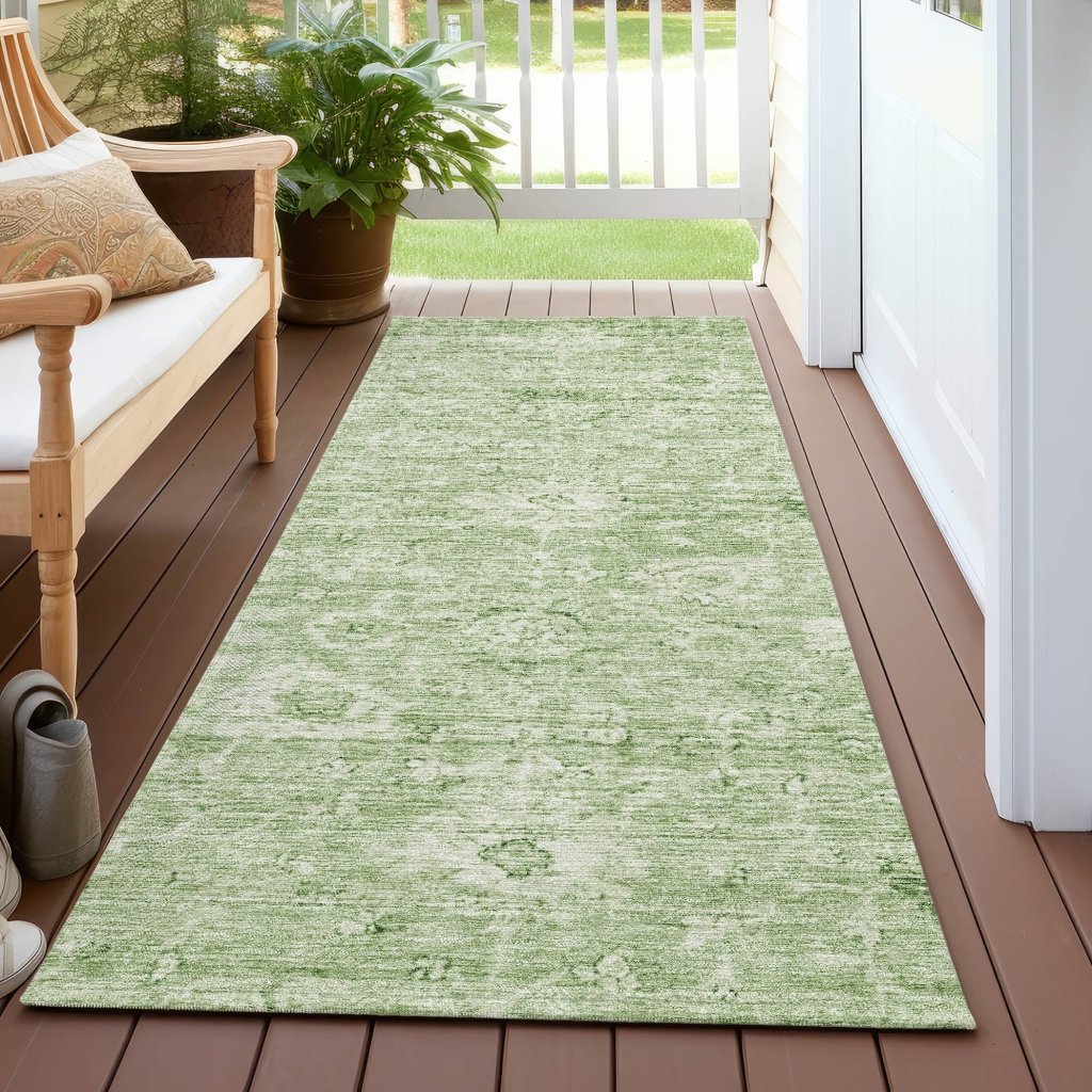 LOOMLAN Rugs Chroma Green Washable Indoor-Outdoor Rug