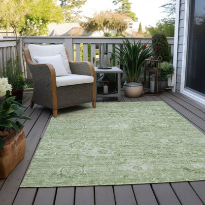 LOOMLAN Rugs Chroma Green Washable Indoor-Outdoor Rug