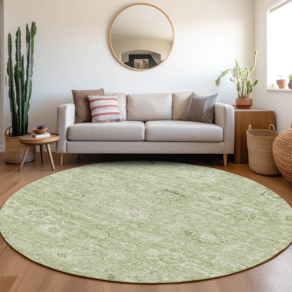 LOOMLAN Rugs Chroma Green Washable Indoor-Outdoor Rug