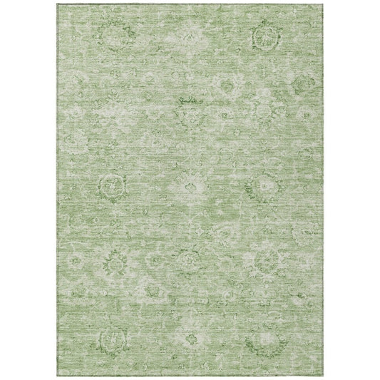 LOOMLAN Rugs Chroma Green Washable Indoor-Outdoor Rug